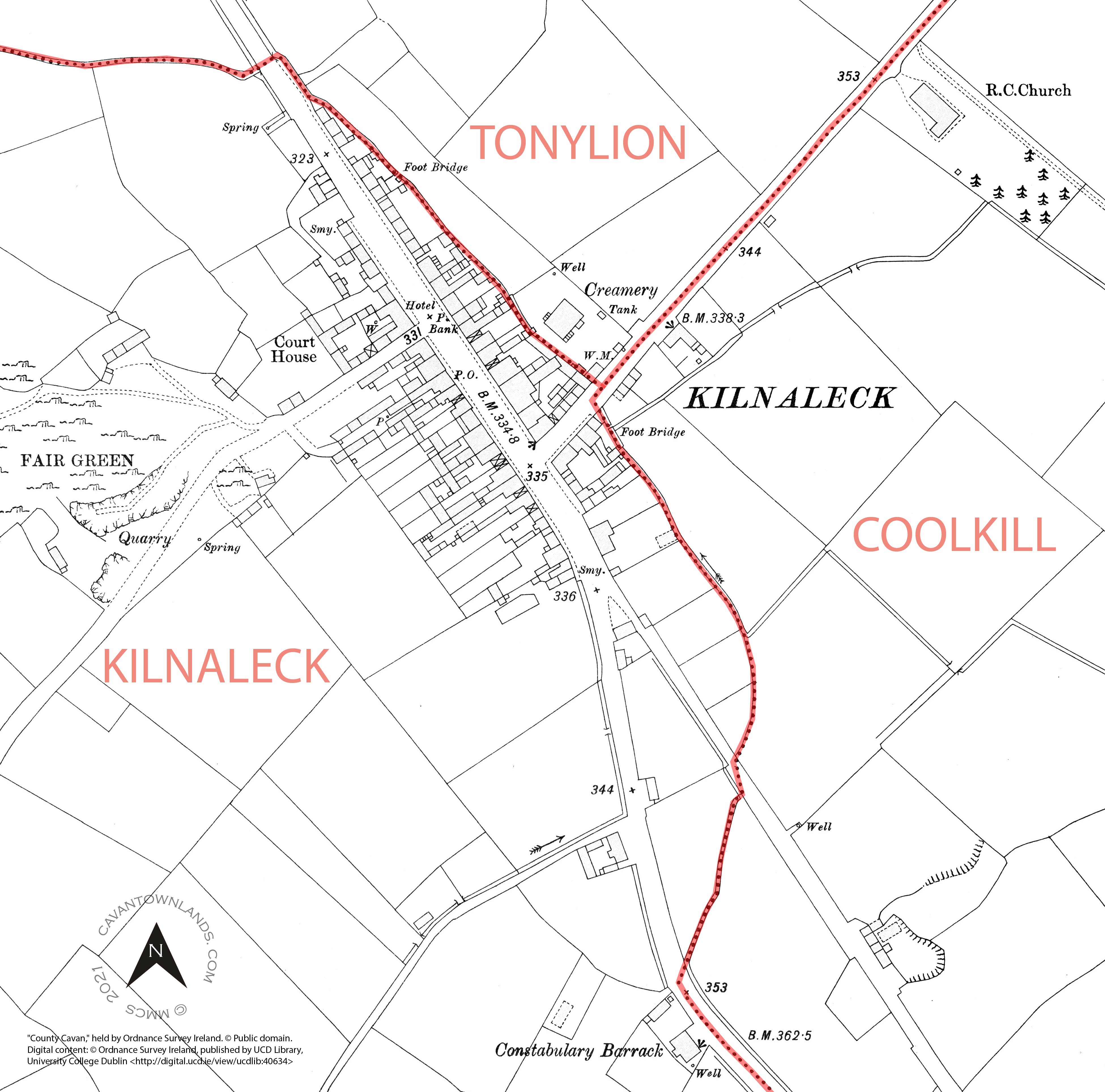 Kilnaleck Town map