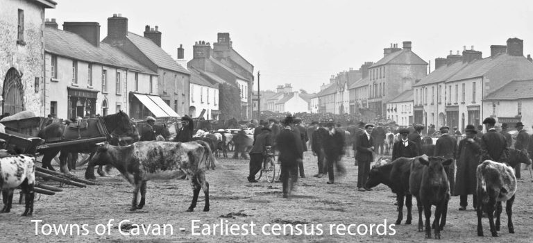 Towns of Cavan – Earliest census records