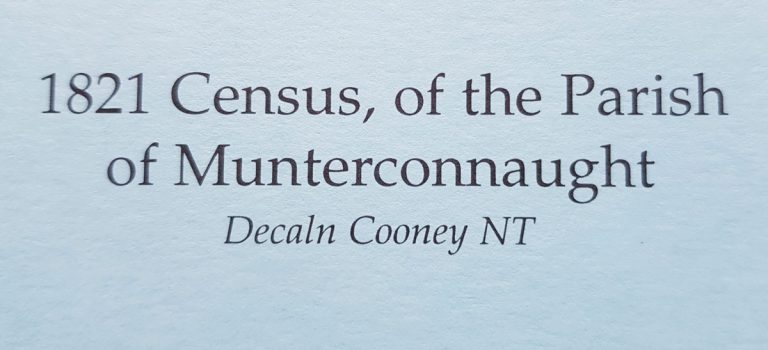 Munterconnaught Parish, 1821 Census